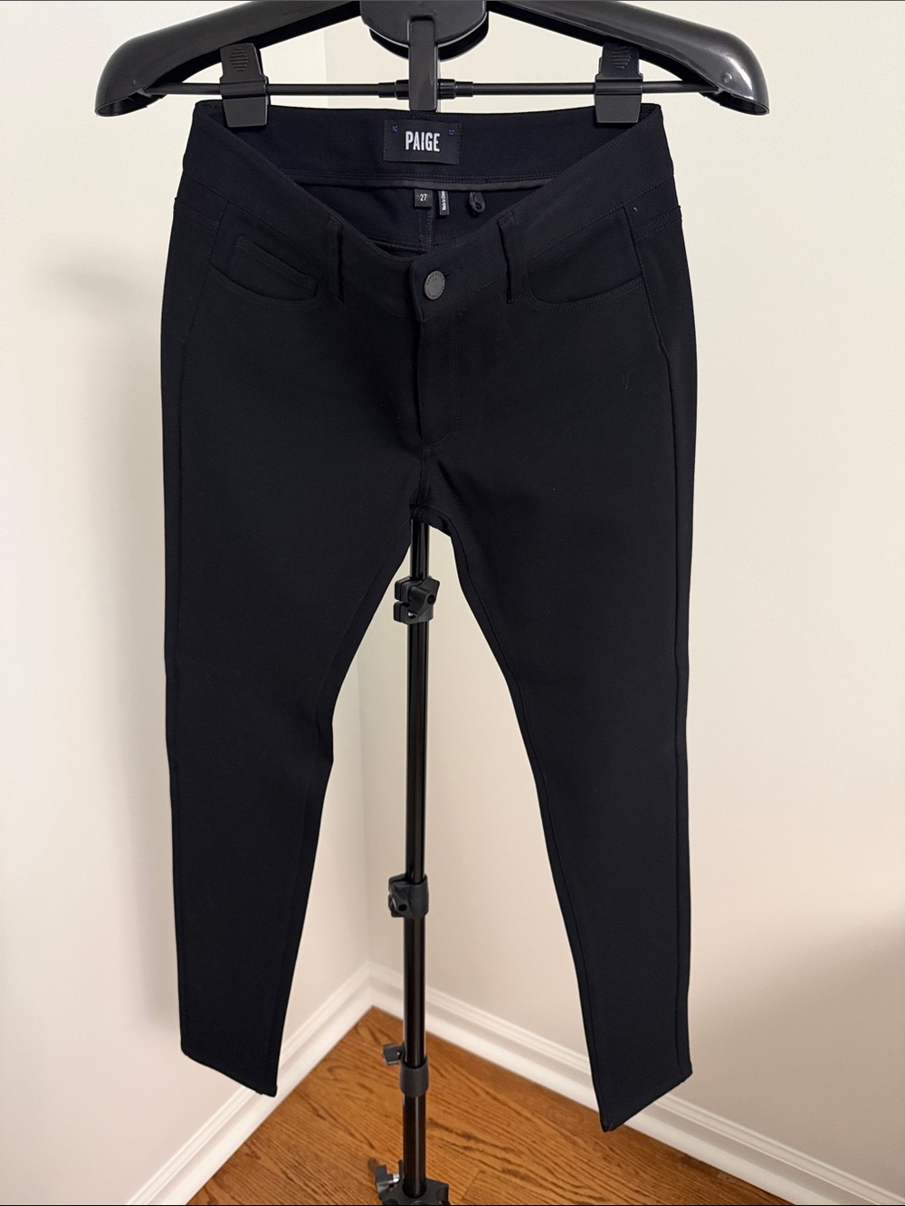 PAIGE Black Slim Stretch Men’s Tapered Pants
